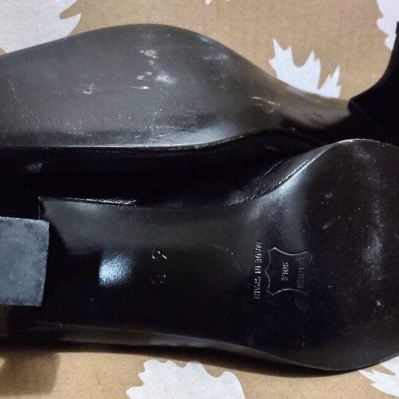 VNTG Charles David By Nathalie M. Avant Garde Laquered Spool Kitten Heel 6B New - Picture 7 of 12